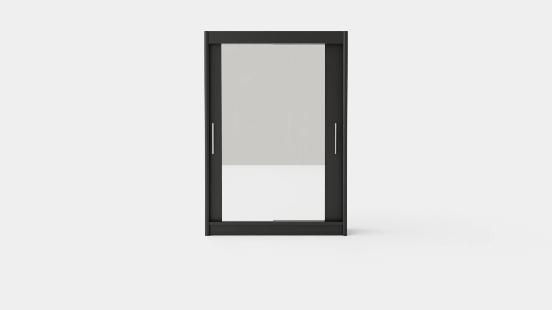 Wardrobe PARIS 150 Black 3D Model .c4d .max .obj .3ds .fbx .stl .blend