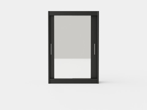 Wardrobe PARIS 150 Black 3D Model