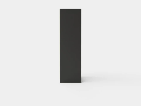Wardrobe PARIS 150 Black 3D Model