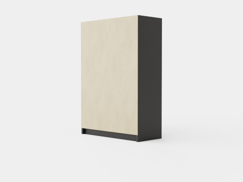 Wardrobe PARIS 150 Black Modelo 3D