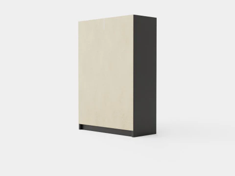 Wardrobe PARIS 150 Black 3D Model