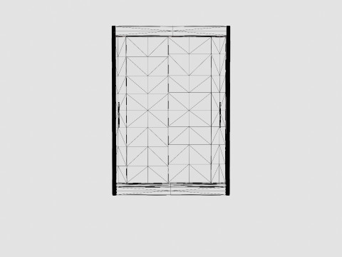 Wardrobe PARIS 150 Graphite 3D 모델