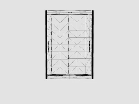 Wardrobe PARIS 150 Graphite 3D Model