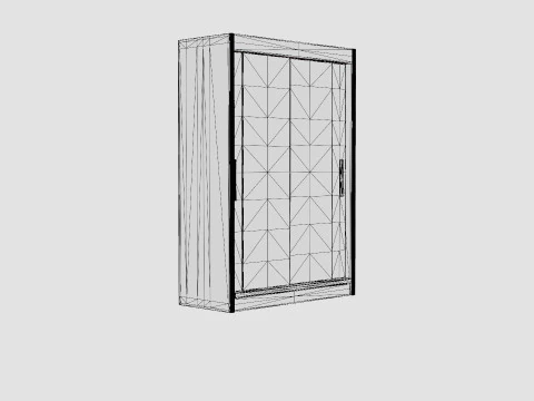 Wardrobe PARIS 150 Graphite 3D Model