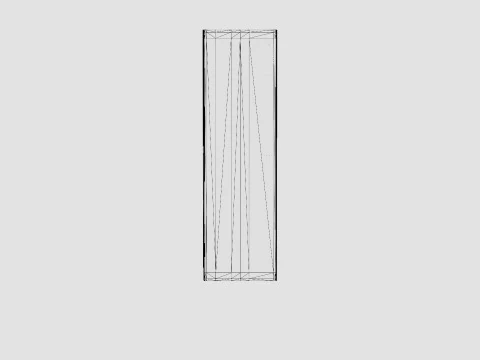 Wardrobe PARIS 150 Graphite 3D Model