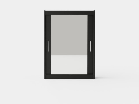 Wardrobe PARIS 160 Black 3D Model