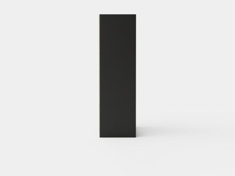 Wardrobe PARIS 160 Black 3D Model