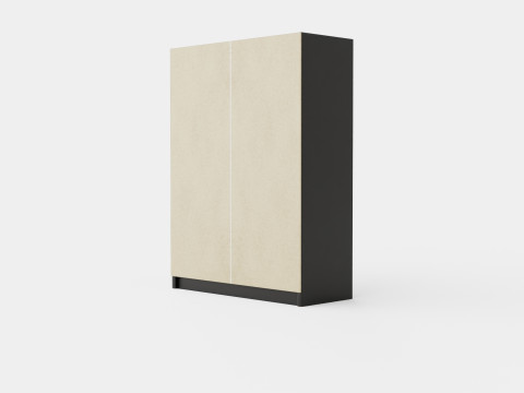 Wardrobe PARIS 160 Black 3D Model