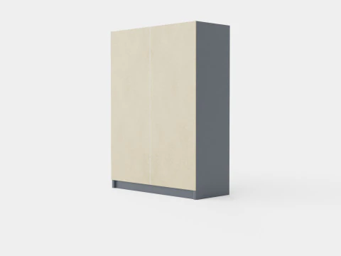 Wardrobe PARIS 160 Graphite 3D Model