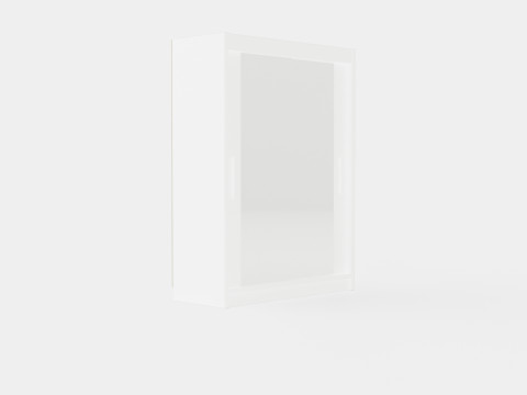 Wardrobe PARIS 160 White 3D Model