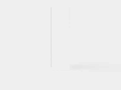 Wardrobe PARIS 160 White 3D Model