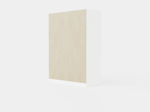 Wardrobe PARIS 160 White 3D Model