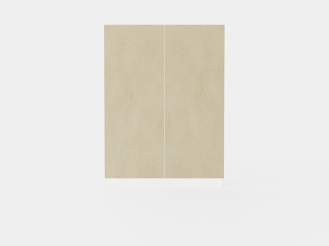 Wardrobe PARIS 160 White 3D Model