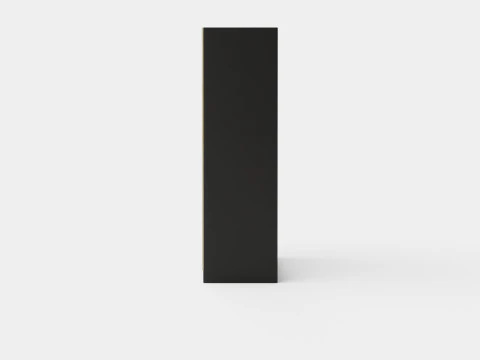 Wardrobe PARIS 180 Black 3D Model