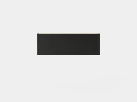 Wardrobe PARIS 180 Black 3D Model