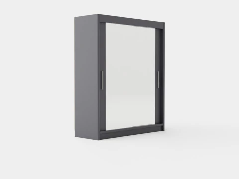 Wardrobe PARIS 180 Graphite 3D Model