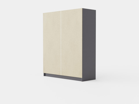Wardrobe PARIS 180 Graphite 3D मॉडल