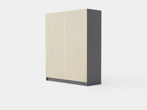 Wardrobe PARIS 180 Graphite 3D Model