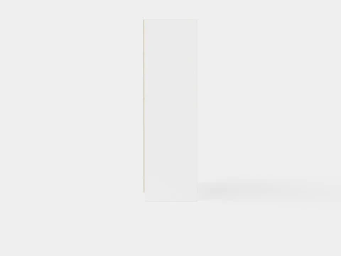 Wardrobe PARIS 180 White 3D Model