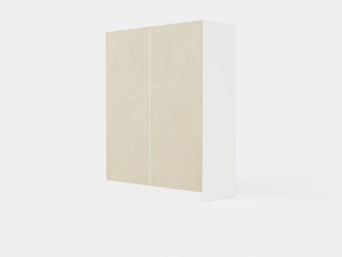 Wardrobe PARIS 180 White Modello 3D