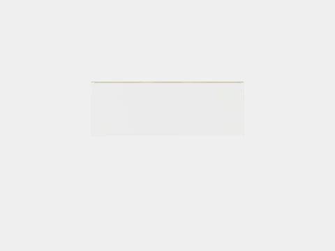 Wardrobe PARIS 180 White 3D Model