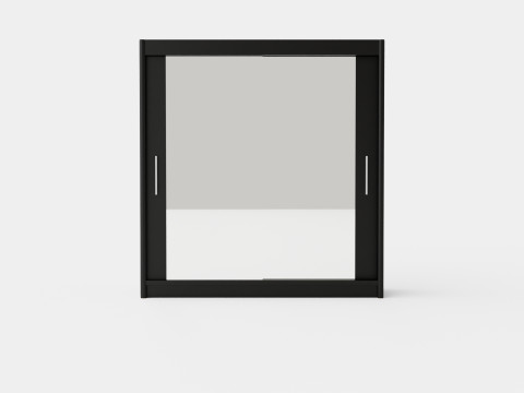 Wardrobe PARIS 203 Black 3D Model