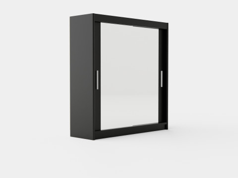 Wardrobe PARIS 203 Black 3D 모델