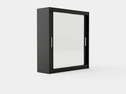 Wardrobe PARIS 203 Black 3D Model