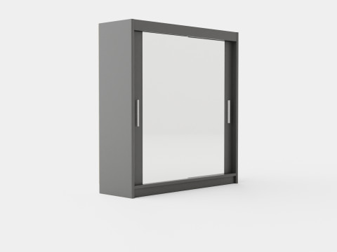 Wardrobe PARIS 203 Graphite 3D Model