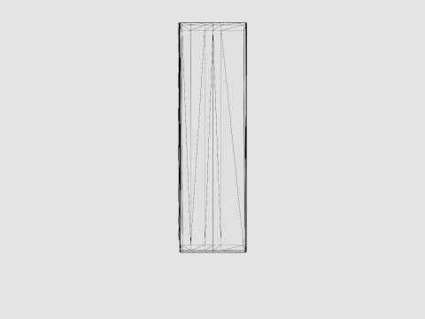 Wardrobe PARIS 203 White 3D Model