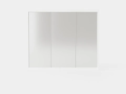 Гардероб PARIS LUX 250 Белый 3D Модель