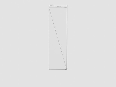 Wardrobe PARIS LUX 250 White 3D Model