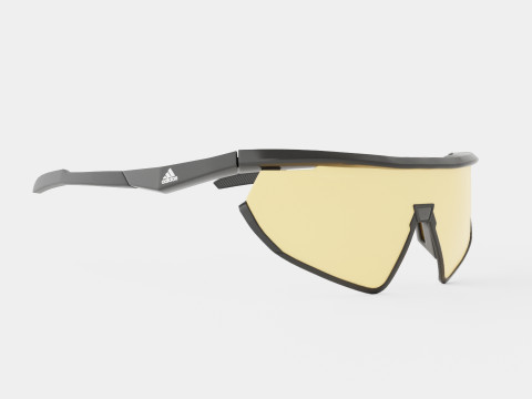 Adidas Sport - Brown SP0001 Sport Glasses Model 3D