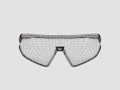 Adidas Sport - Brown SP0001 Sport Glasses 3D Model