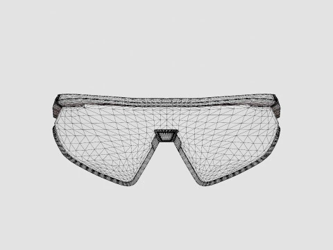 Adidas Sport - Brown SP0001 Sport Glasses 3D Model