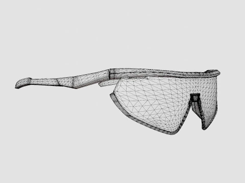 Adidas Sport - Brown SP0001 Sport Glasses 3D Model