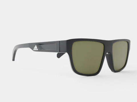 Adidas Sport - Green SP0008 02N Sport Glasses 3D Model