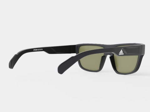 Adidas Sport - Green SP0008 02N Sport Glasses 3D Model