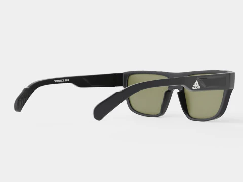 Adidas Sport - Green SP0008 02N Sport Glasses 3D Model
