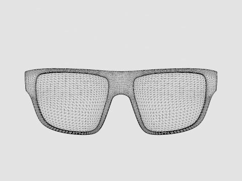 Adidas Sport - Green SP0008 02N Sport Glasses 3D Model