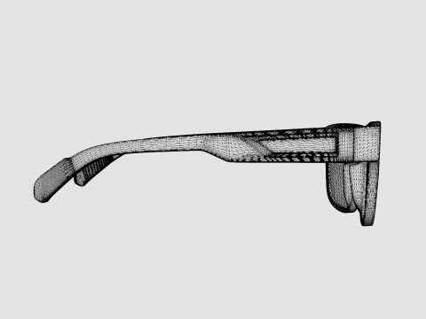 Adidas Sport - Green SP0008 02N Sport Glasses 3D Model