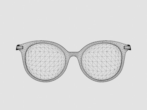 Alexander McQueen - AM0135S 001 5419 Sunglasses 3D Model