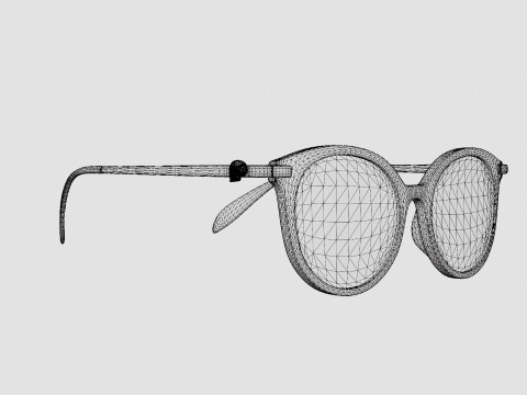 Alexander McQueen - AM0135S 001 5419 Sunglasses 3D Model