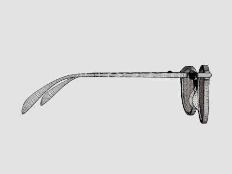 Alexander McQueen - AM0135S 001 5419 Sunglasses 3D Model