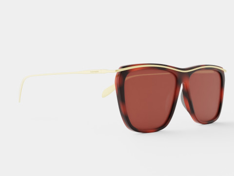 Alexander McQueen - AM0143S 001 Sunglasses 3D Model