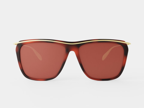 Alexander McQueen - AM0143S 001 Sunglasses Modelo 3D