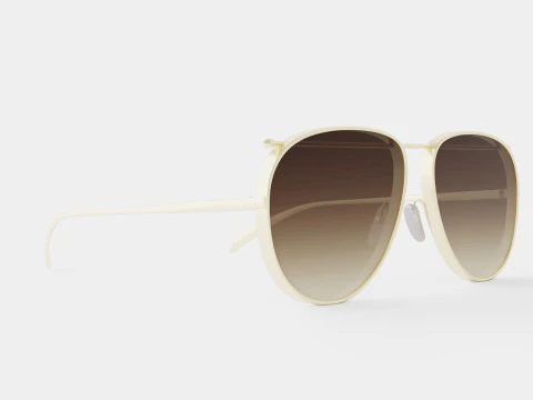 Alexander McQueen - Occhiali da sole AM0170S 001 Modello 3D