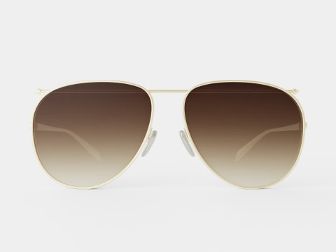 Alexander McQueen - AM0170S 001 Sunglasses Modelo 3D