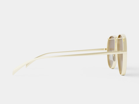 Alexander McQueen - AM0170S 001 Sunglasses Modelo 3D