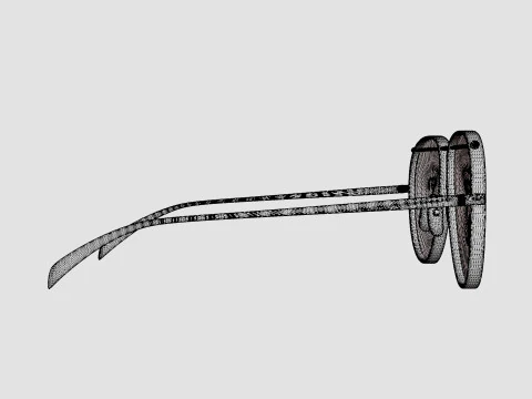 Alexander McQueen - AM0170S 001 Sunglasses 3D Model